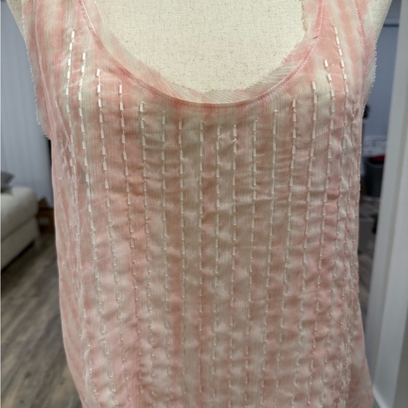 ABERCROMBIE & FITCH | Vintage Pink Beaded Racerback Top Large - Picture 5 of 5
